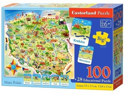 Castorland Mapa polski puzzle