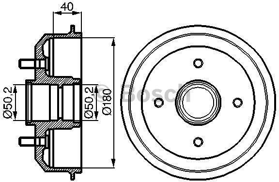 BOSCH Bęben hamulcowy 0 986 477 099