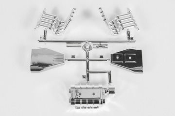Axial Wykończenie silnika chrom zestaw AX31355) AX31355