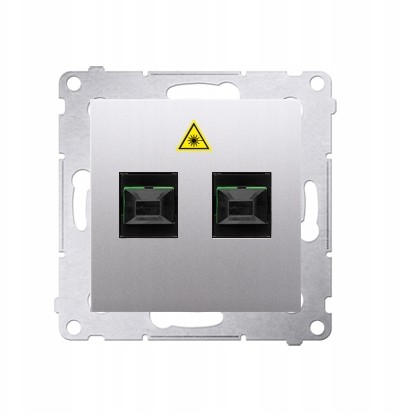 Kontakt Simon Simon 54 Gniazdo x2 Światłowodowe Optyczne