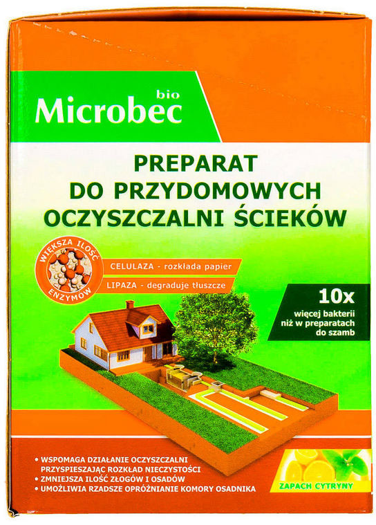 BROS Bakterie do oczyszczalni, szamba Microbec Ultra. Środek w saszetkach 18x35g.