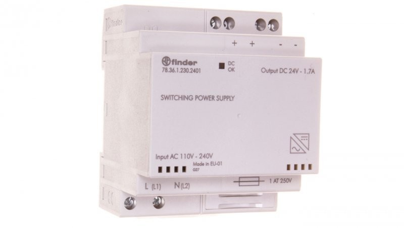 BCS finder Zasilacz impulsowy modułowy 36W 24V 110-240 VAC 78.36.1.230.2401 78.36.1.230.2401