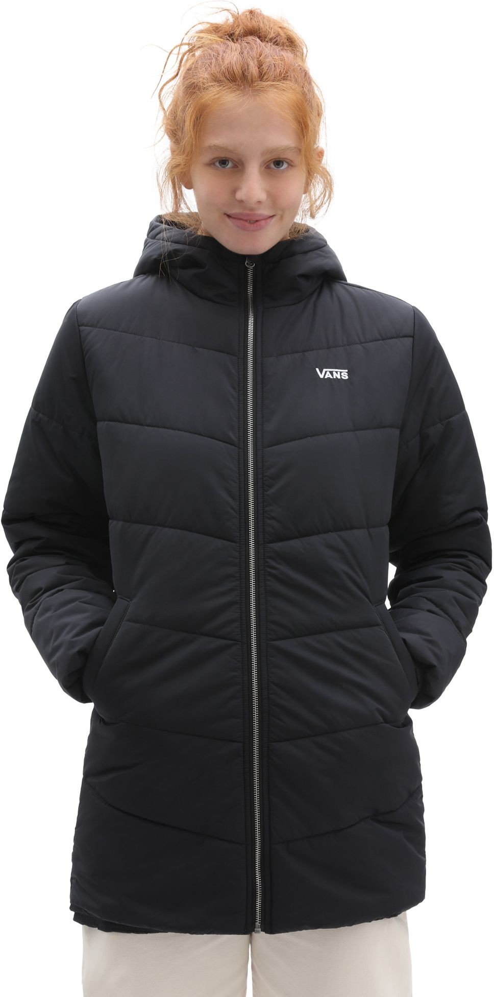 Vans kurtka street zimowa damska FOUNDRY LONG MTE JACKET Black