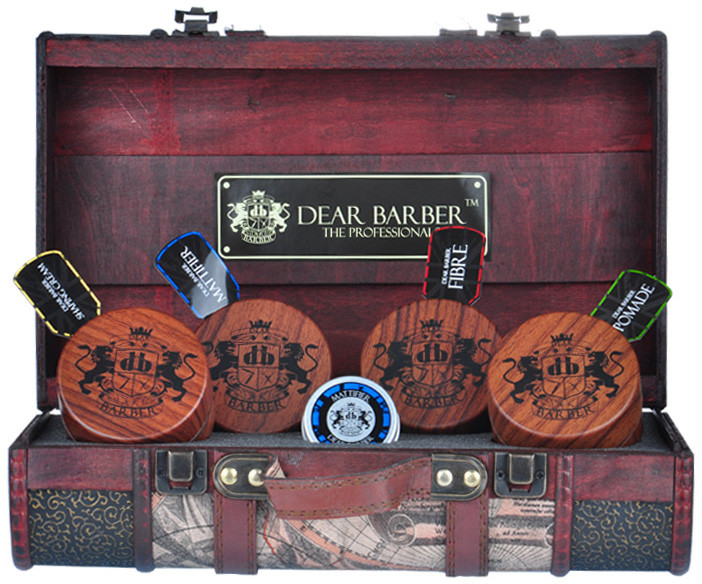 Dear Barber Vintage Wooden Suitcase S/S Walizka DB30