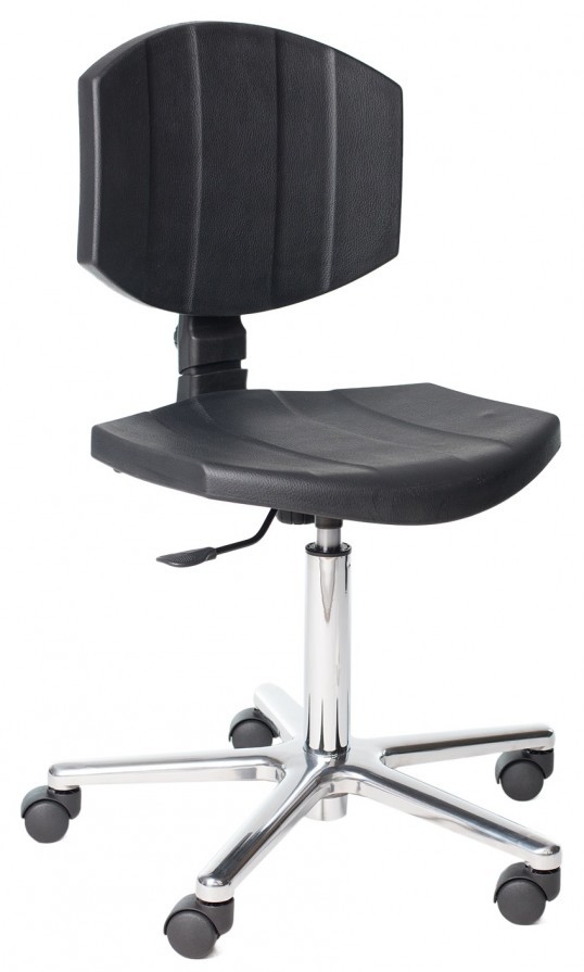 Prosedia Taboret obrotowy Platinium ROSE z oparciem poliuretan