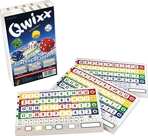 Gigamic jnqr  gra w kostki  Qwixx  opakowanie uzupełniające Block-Score  3 x 80 wtyków