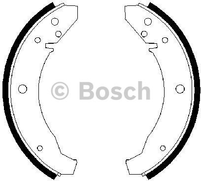 BOSCH Zestaw szczęk hamulcowych 0 986 487 099