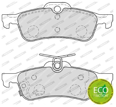 FERODO (FEDERAL-MOGUL) Zestaw klocków hamulcowych, hamulce tarczowe (FEDERAL-MOGUL) FDB4041