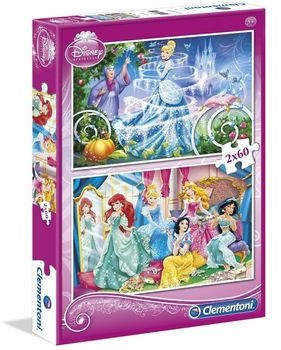 Clementoni Puzzle 2w1 Księżniczki 2x60 el 975