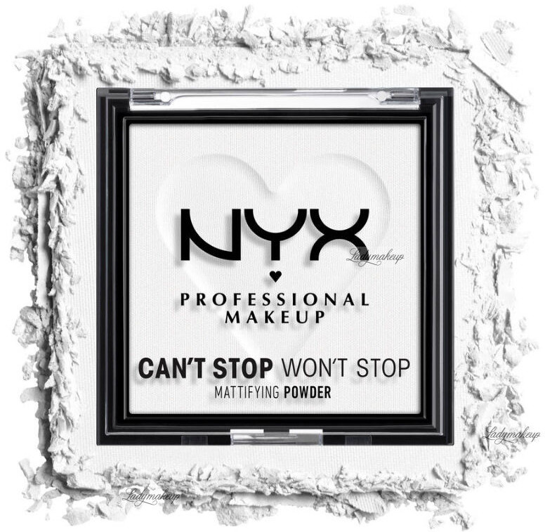 NYX professional makeup Professional Makeup - CAN''T STOP WON''T STOP - Mattifying Powder - Matujący puder do twarzy - 6 g - BRIGHTENING TRANSLUCENT