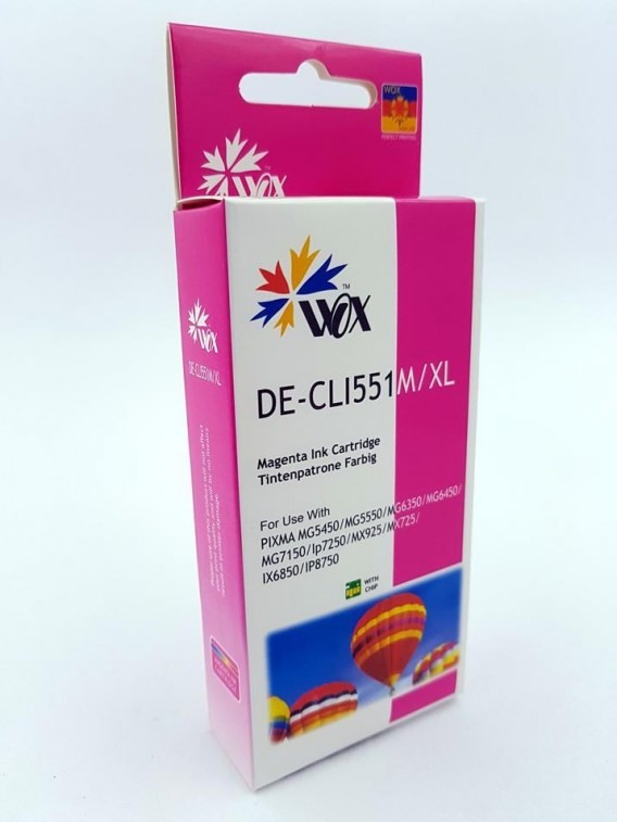 THI Tusz Magenta CANON CLI 551M zamiennik CLI551M WOX-C551MN