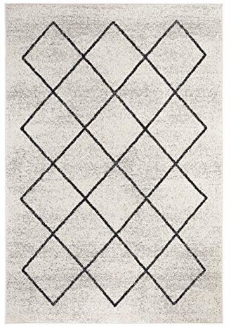 andiamo Tkany dywan Bolonia wzór ornamentu bieżnik nowoczesny polipropylen Öko-Tex 100 dywan w kolorze kremowo-szarym, 120 cm x 170 cm