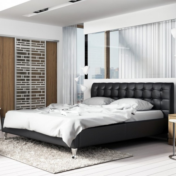 New Design Łóżko MADISON LUX NEW DESIGN tapicerowane Rozmiar 180x200 Tkanina Grupa II Pojemnik Bez pojemnika