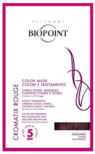 Biopoint Barwniki do włosów cromatix maschera trattamento Colore w 5 minuti 30 ML mogano BIP00148