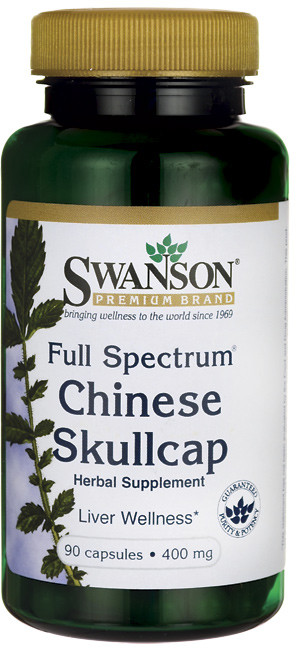 SWANSON Tarczyca bajkalska (Chinese Skullcap) 400 mg 90 kaps.