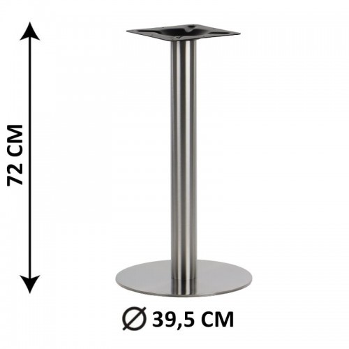 Stema SH Podstawa stolika SH-3001-1/S, fi 39,5 cm, stal nierdzewna szczotkowana (stelaż stolika) SH-3001-1/S