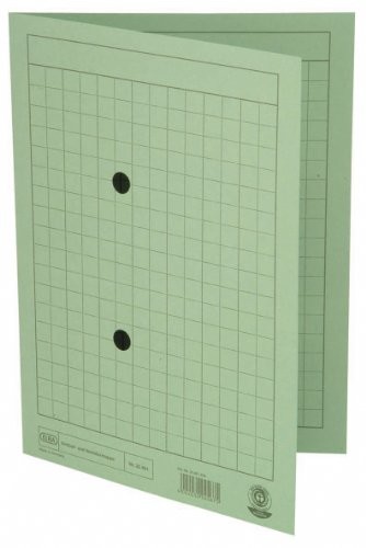 Elba teczka na dokumenty, z kartonu manila 250 g/qm, mieści około 100 kartek A4, 50 szt., niebieska, zielony 100091660
