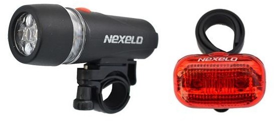 Inna marka Lampa przód + tył. 5LED + 3LED + baterie