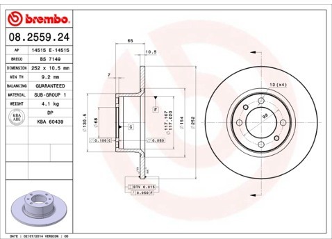 BREMBO 08.2559.24