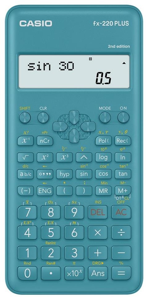 Casio Kalkulator szkolny 1xAAA turkusowy