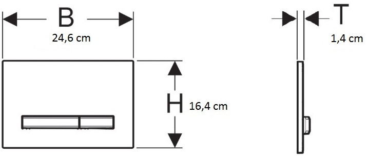 Geberit Sigma50 Przycisk spłukujący amerykański orzech włoski/chrom 115.788.JX.2