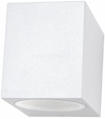 Palnas HUGO 64 x 78 kinkiet max 1x10W GU10 230V IP44 biały 66001432) Palnas