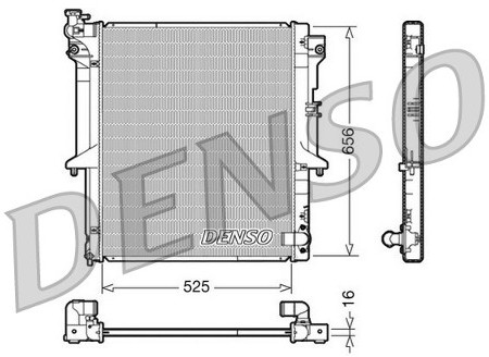 DENSO Chłodnica, układ chłodzenia silnika DRM45017