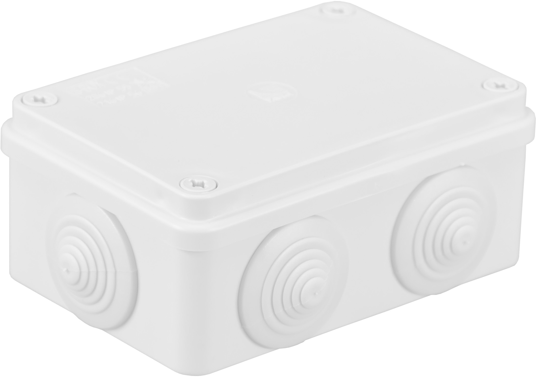 Pawbol Puszka natynkowa 6 dławików IP65 120x80x50 biały S-BOX 206B