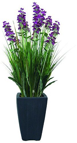 Europalms Euro Palms 82600211, lawenda w doniczce dekoracyjna, 45 cm, fioletowa 82600211