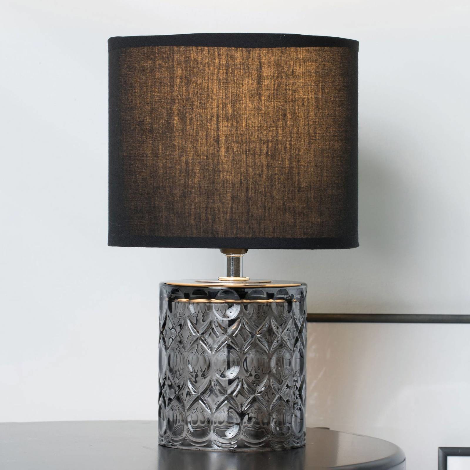 PAULEEN Pauleen Crystal Glow lampa stołowa szklana