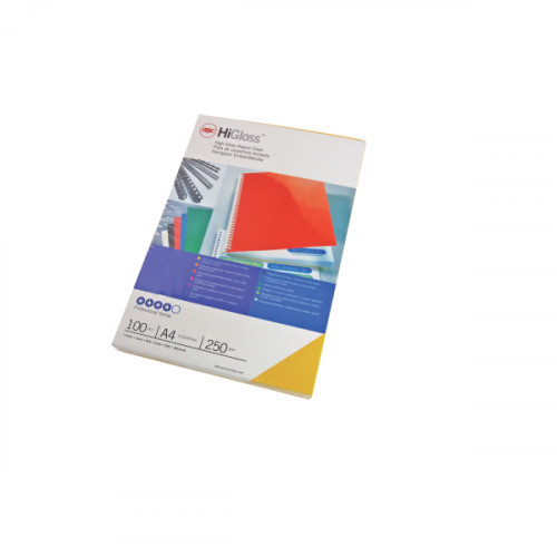 GBC Okładki do bindowania chromolux A4 250 gm2 100 sztuk Czarne #22781