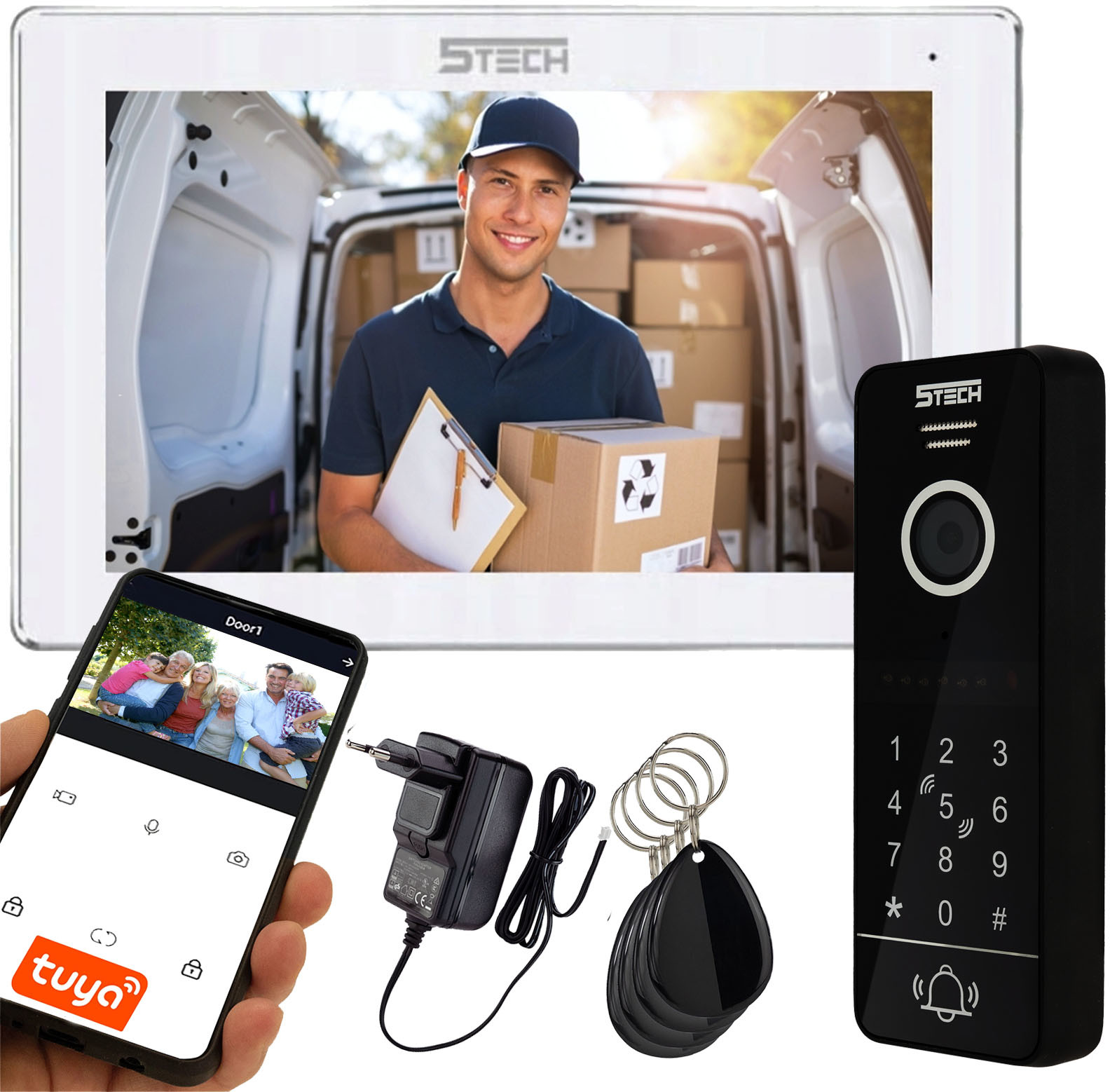 Euratech 5TECH WiFi 5tech Monitor Verus(W) 7" Stacja 84207 Telefon Czytnik Kart VerusOne(W)/84207