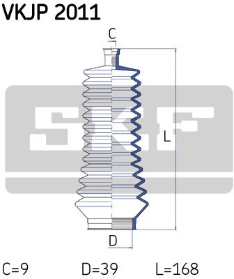 SKF Zestaw osłon, układ kierowniczy VKJP 2011