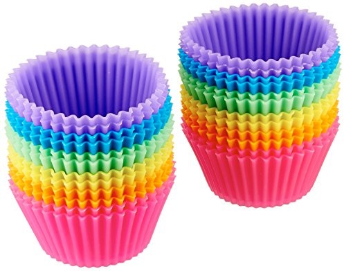 AmazonBasics silikonowe foremki do pieczenia wielokrotnego użytku AOKE-0003