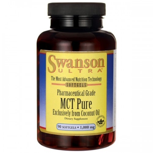 SWANSON MCT Pure (Kwas kaprylowy i kaprynowy) 1000mg - (90 kap)