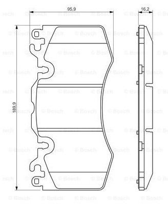 Bosch Klocki hamulcowe T2113 0986494440