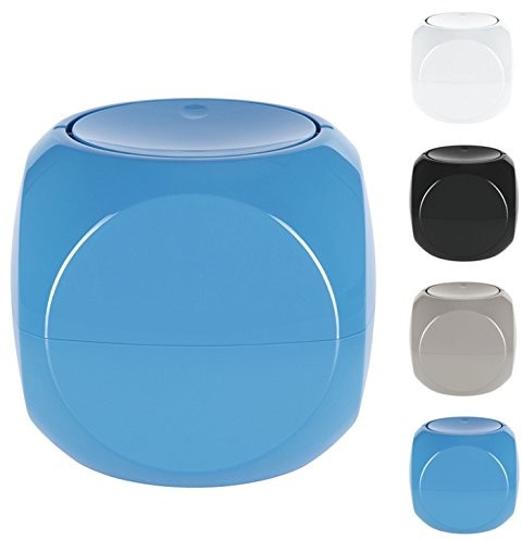 Spirella spirella Dice Blue kosz na odpady, 1 L Bad, plastik, blau, 14 x 14 cm 10.19167