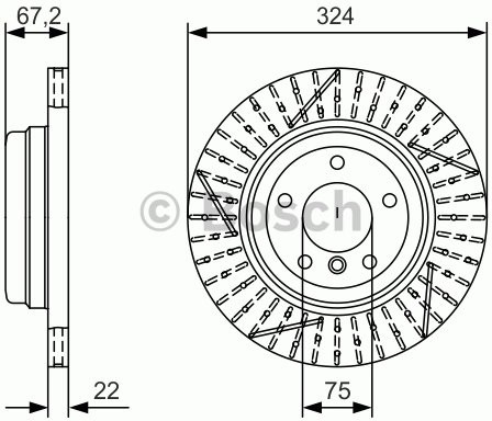 BOSCH Tarcza hamulcowa 0 986 479 A78