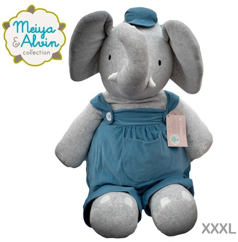 Zdjęcia - Maskotka Elephant Meiya & Alvin - Przytulanka Alvin  Cuddly Doll XXXL 0m+ 