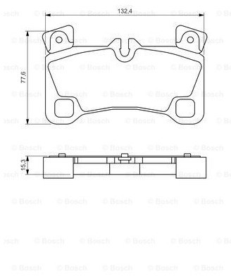 Bosch Zestaw klocków hamulcowych, hamulce tarczowe 0 986 494 205