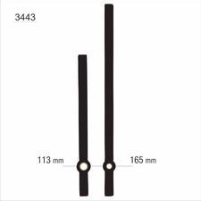 Atrix Wskazówki zegarowe czarne długie /3443