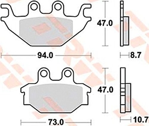 TRW Automotive Aftermarket mcb760 okładzina hamulcowa do motocykli MCB760