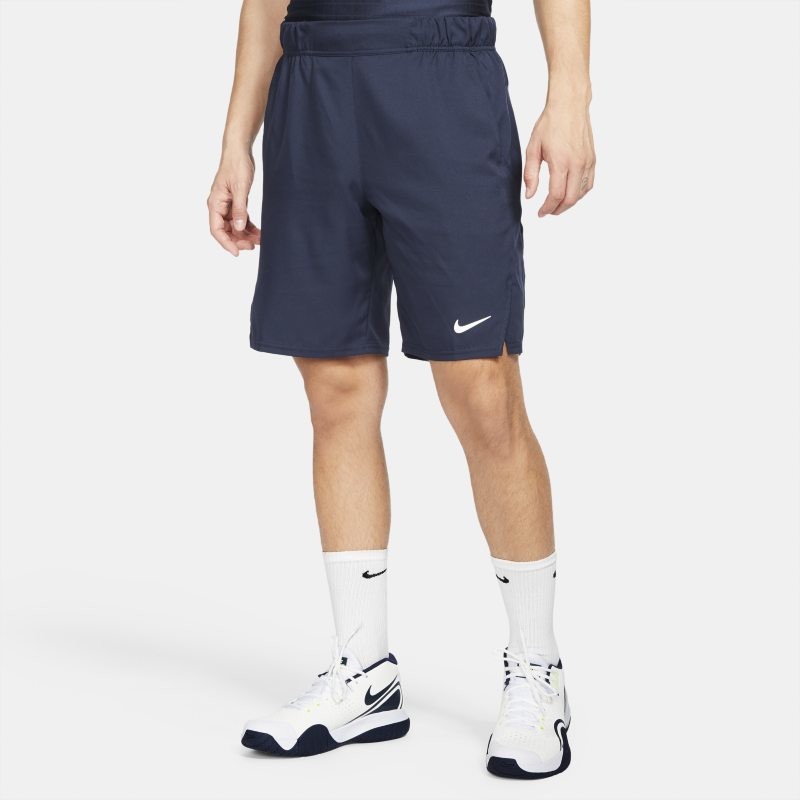 Nike Męskie spodenki tenisowe 23 cm NikeCourt Dri-FIT Victory - Niebieski CV2545-451