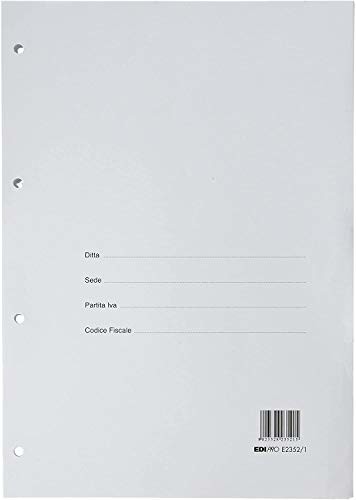 Edipro EDIPRO - E2352/1 - Flipcharts na książki społeczne z białego papieru 90 g (100 kartek) do 31 x 24,5