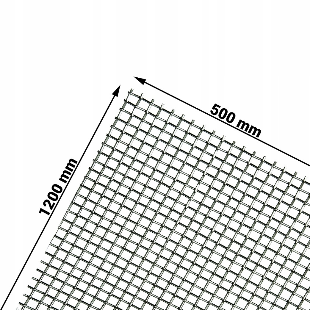 Siatka nierdzewna tkana sito oczko 4,0mm 50x120cm