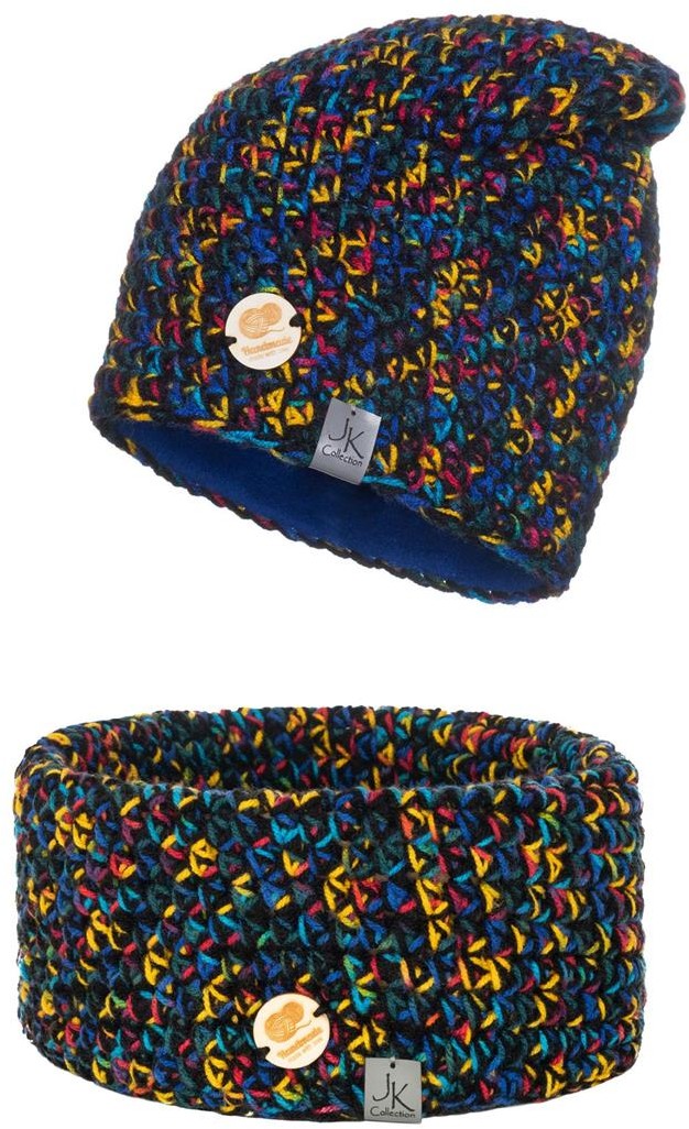 Komplet zimowy czapka + komin Handmade