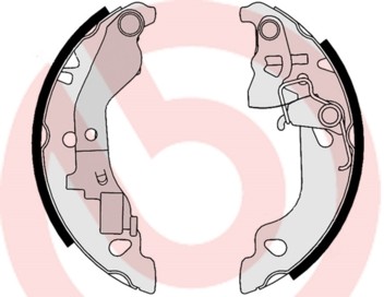 BREMBO Zestaw szczęk hamulcowych S 23 520