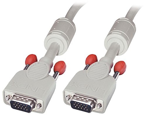 Lindy VGA monitorkabel DDC 15 pinów, wtyk/wtyk HD, szary 2 m 36342