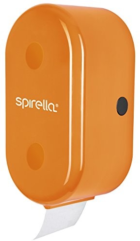 Spirella Uchwyt na kołowrotek haczyk  1018767 Cube Pomarańczowy akcesoriów łazienkowych, ABS, 30 x 15 x 13 cm 1018767