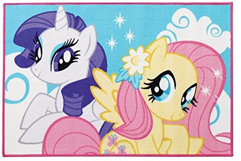 Unbekannt Fun House 712529 My Little Pony dywan dla dzieci prostokątne poliester Pastell 120 x 80 x 0,5 cm 712529